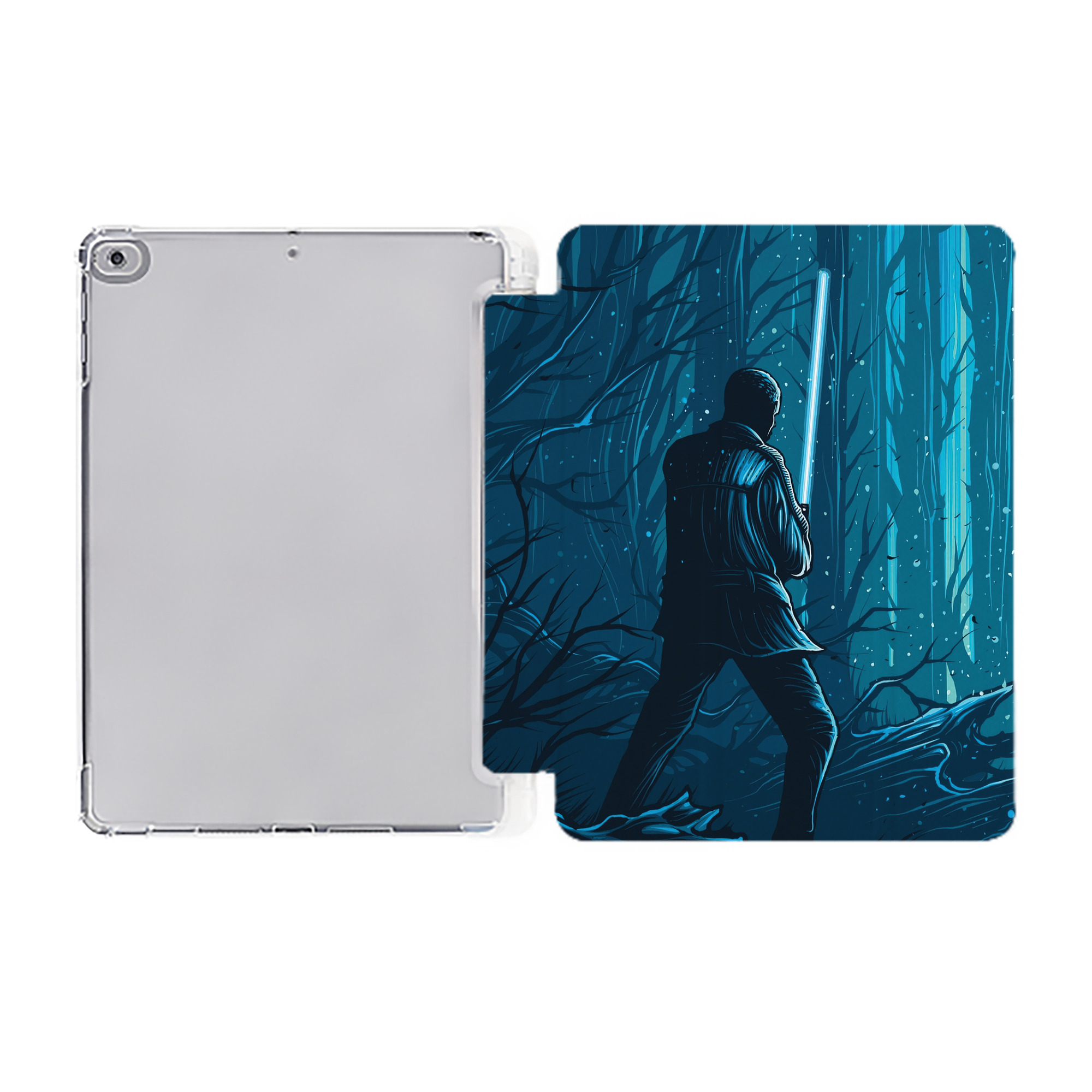 （画像用） スター・ウォーズ Star Wars IPad ケース ペン収納付き 三つ折りスタンド PUレザー×シリコン 対応機種9.5/10.5/10.9インチ